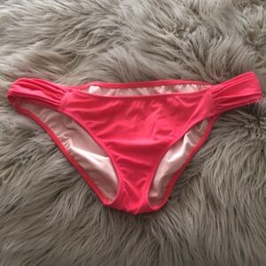 ❤️3X20 VICTORIAS SECRET Women Low Rise Hipster Fuchsia Bikini Bottom | M